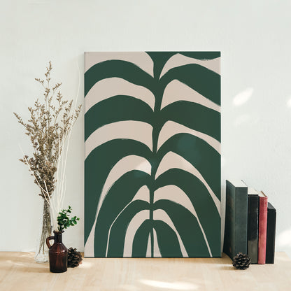 Green Leaf Botanical Canvas Print