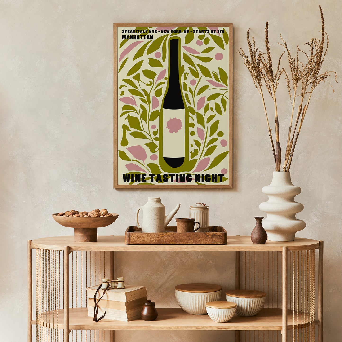 Wine Tasting Night Manhattan Poster