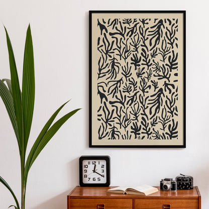 Abstract Floral Poster