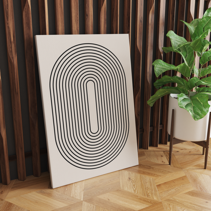 Modern Minimalism Line Art Canvas Print