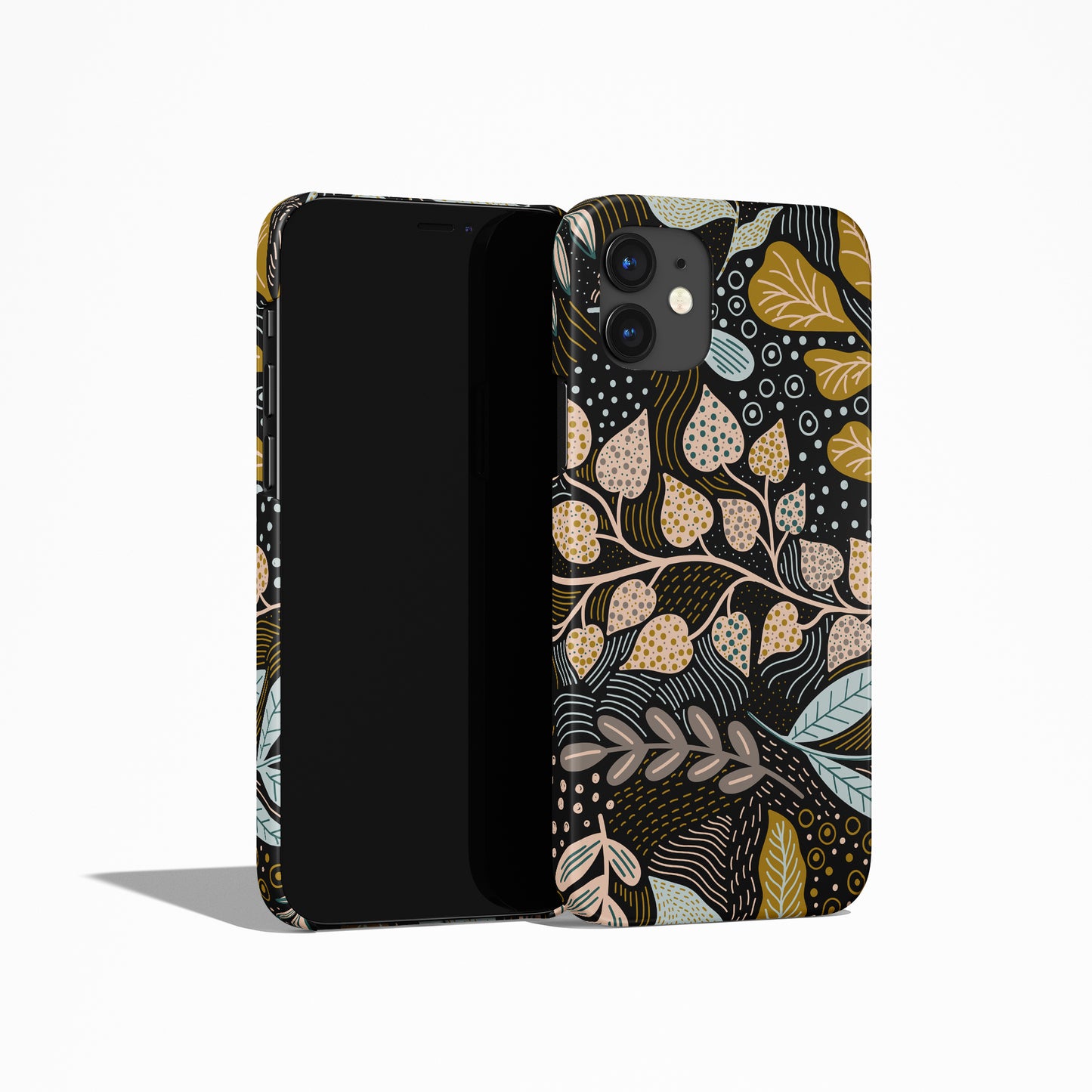 Black Floral iPhone Case
