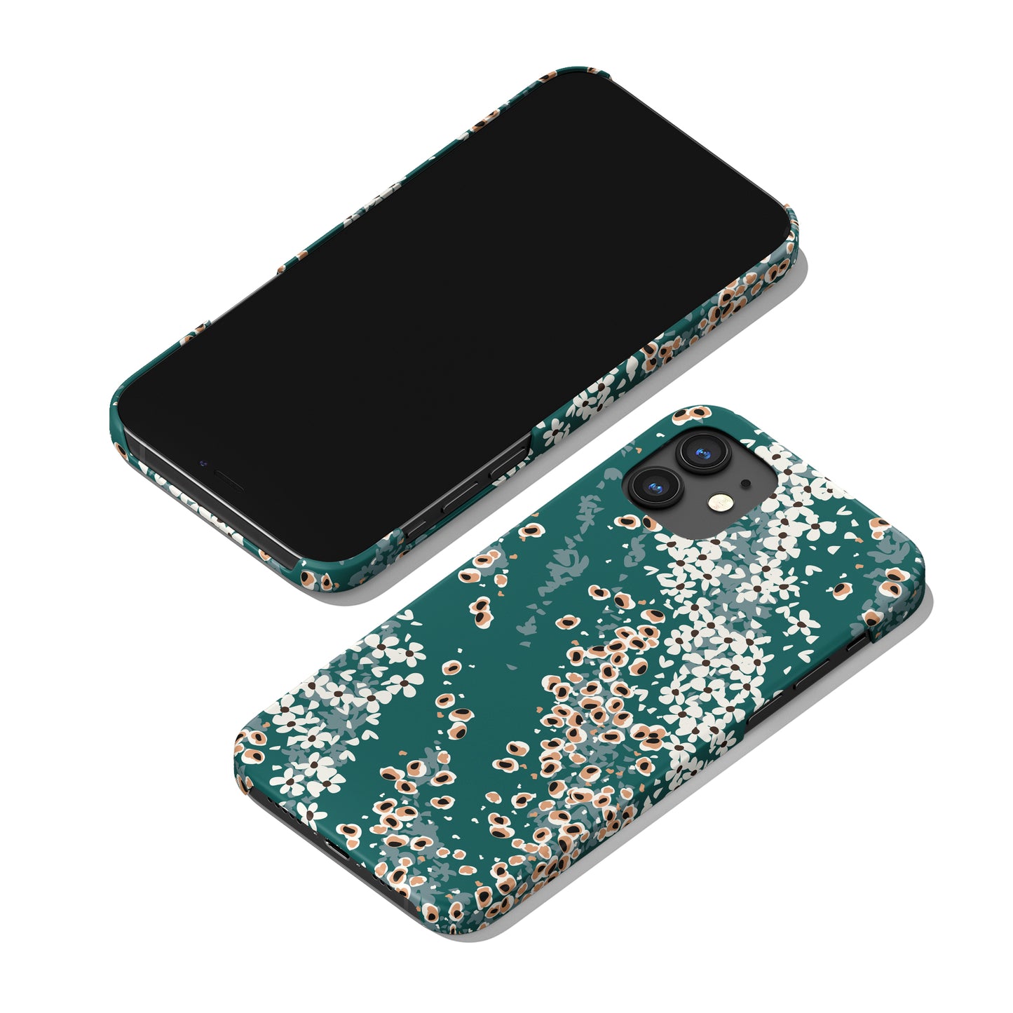 Green Abstract Modern iPhone Case