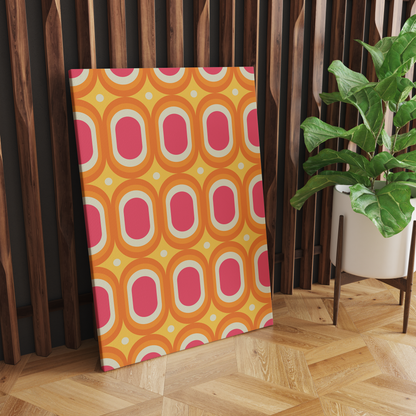 Retro Colorful PRL Pattern Canvas Print