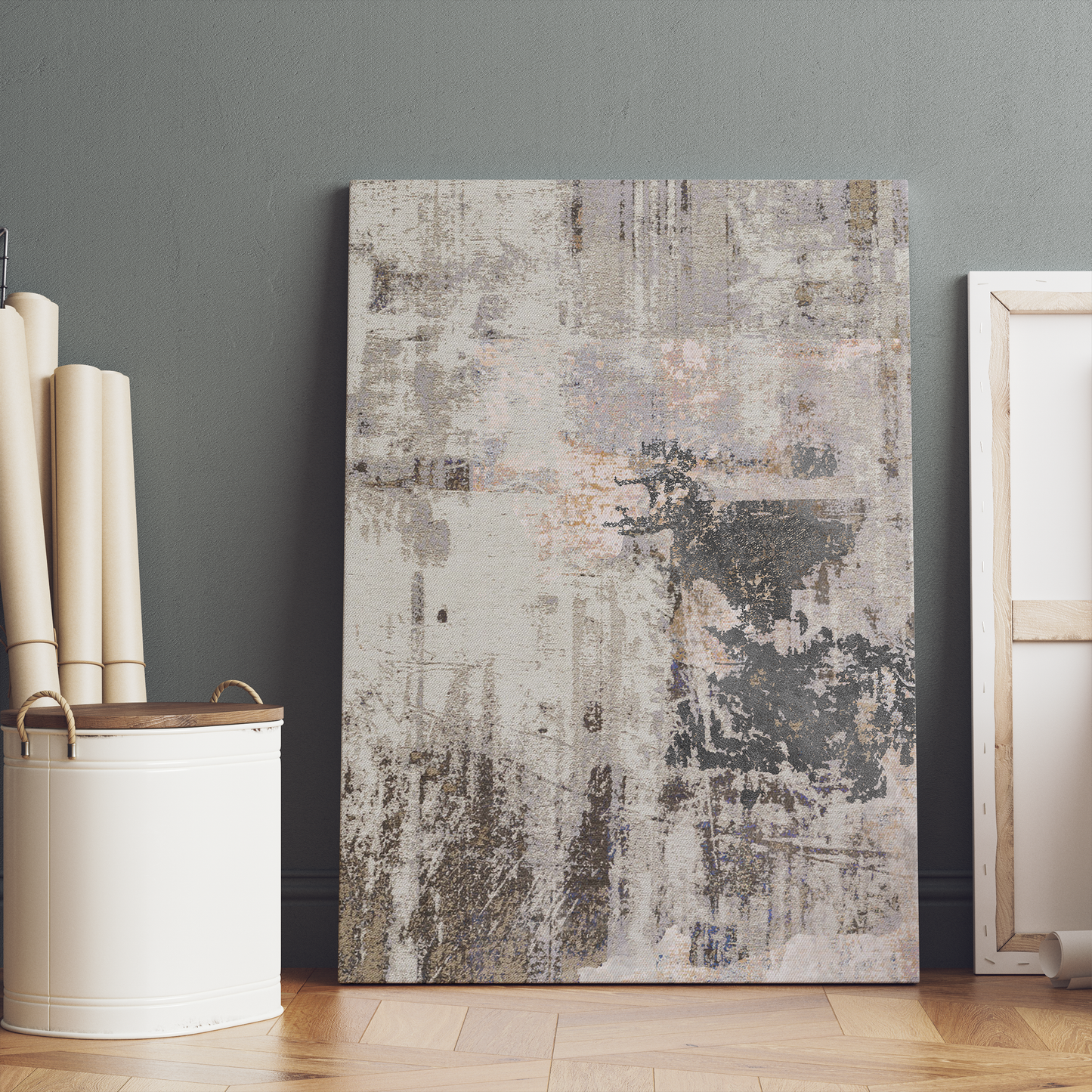 Artistic Vintage Abstract Wall Art Canvas Print