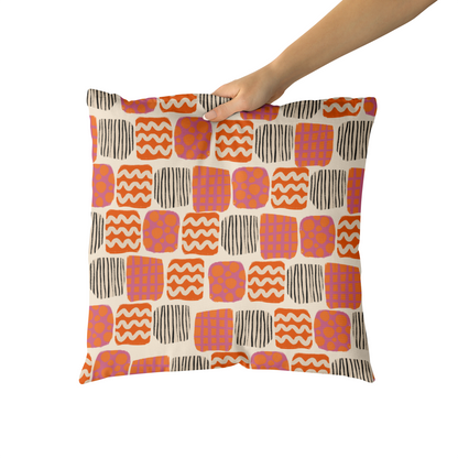 Modern Rustic Pattern Throw Pillow