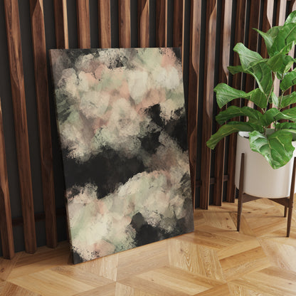 Dark Sky Abstract Painting Canvas Print