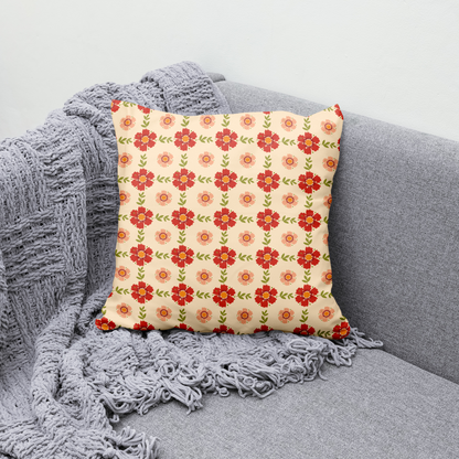 Laura Ashley Inspired Pattern Throw Pillow