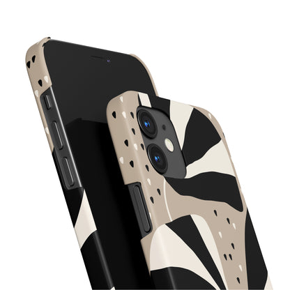 Beige  Abstract Nature iPhone Case