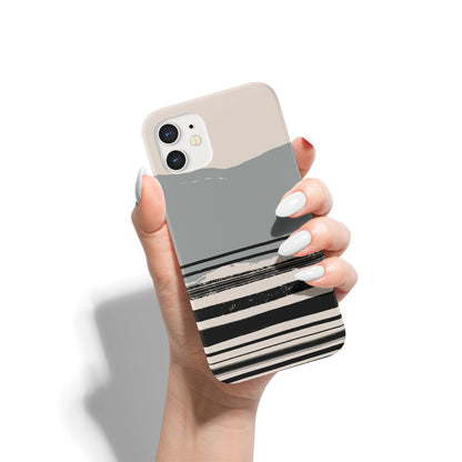 Grey Nordic Landscape iPhone Case