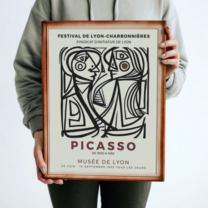Picasso Couple Cubism Exhibition Poster