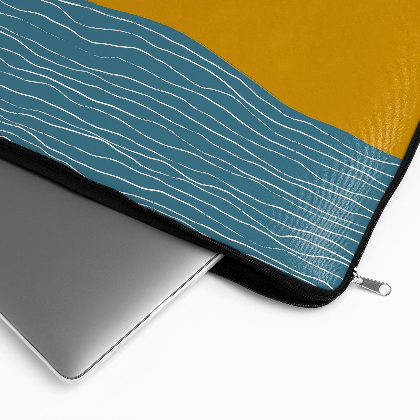 Abstract Beach Blue and Yellow - Laptop Sleeve