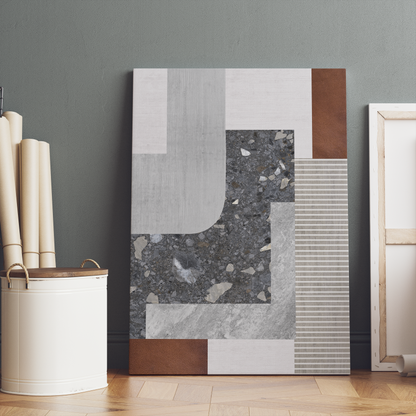 Classic Modern Art with Terrazzo Canvas Print