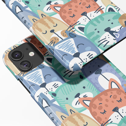 Cute Pastel Animals iPhone Case