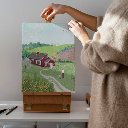 Colorful Farmhouse Canvas Print