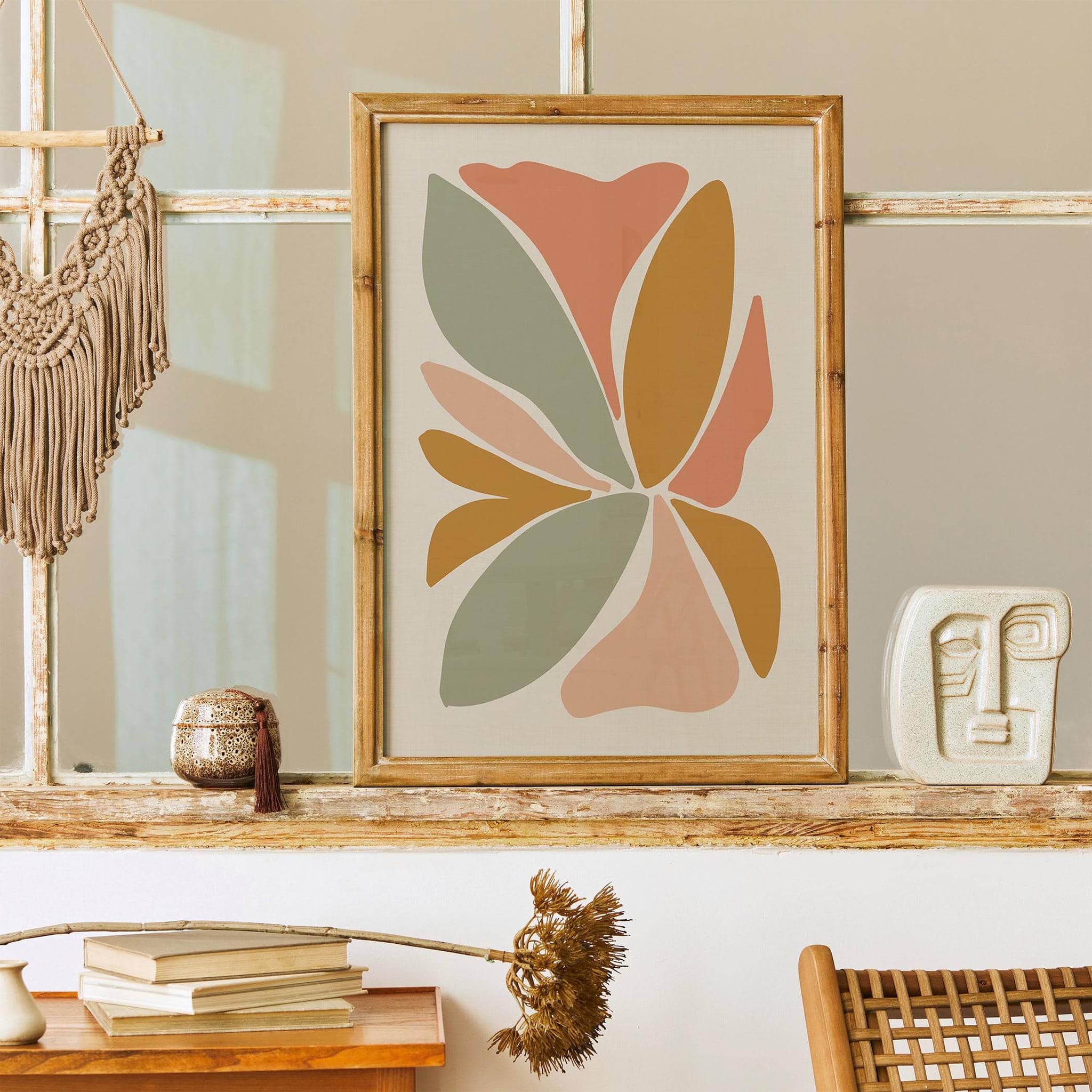 Boho Abstract Flower Poster – HypeSheriff