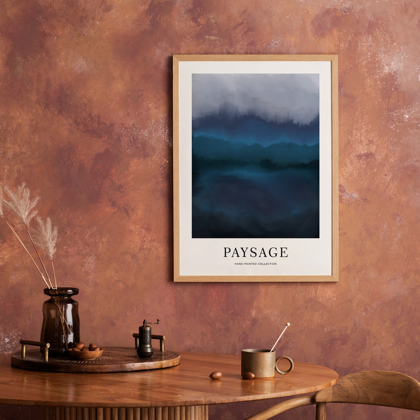 Dark Paysage Hand Painted Poster