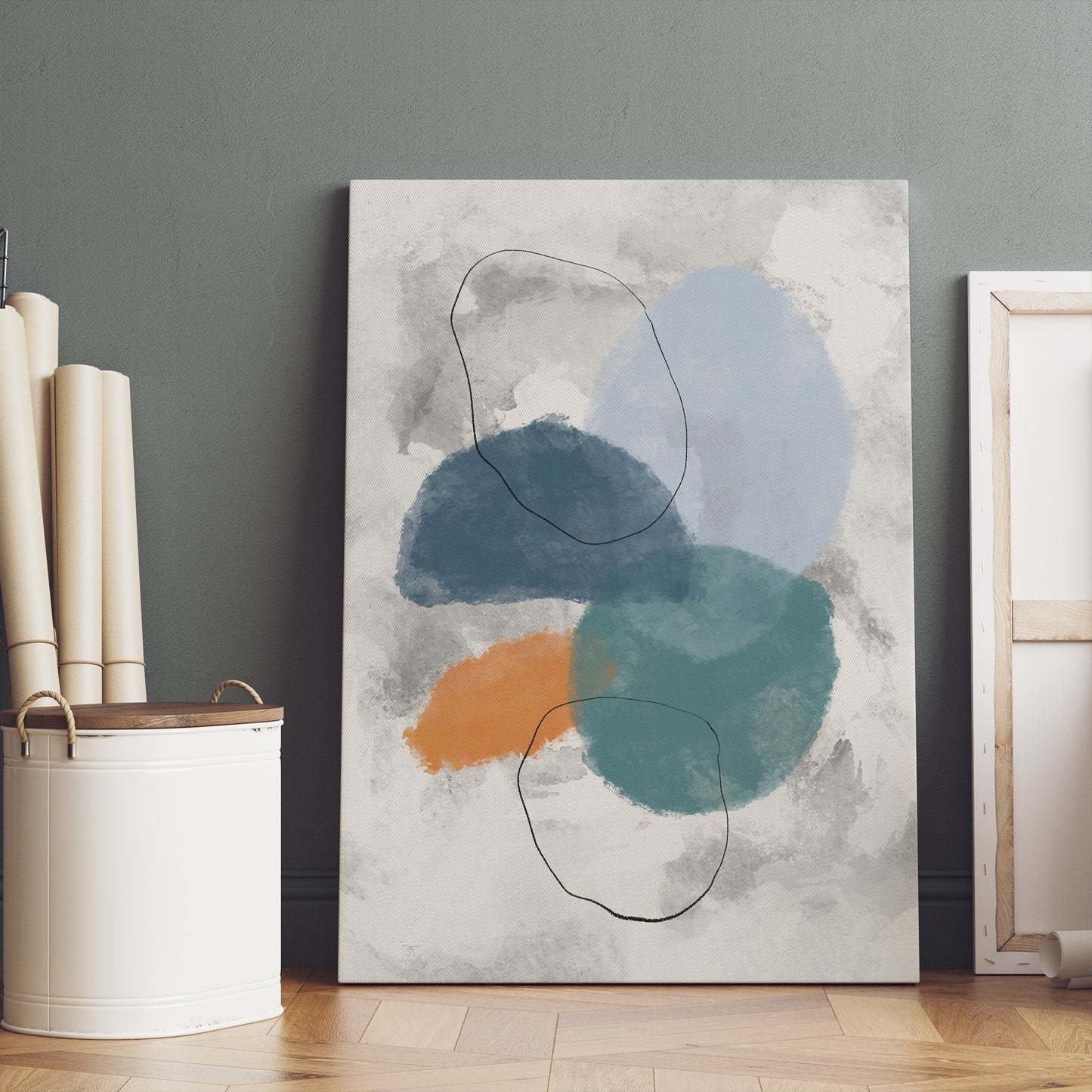 Painted Abstract Canvas Print