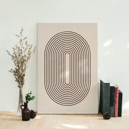 Modern Minimalist Circles Canvas