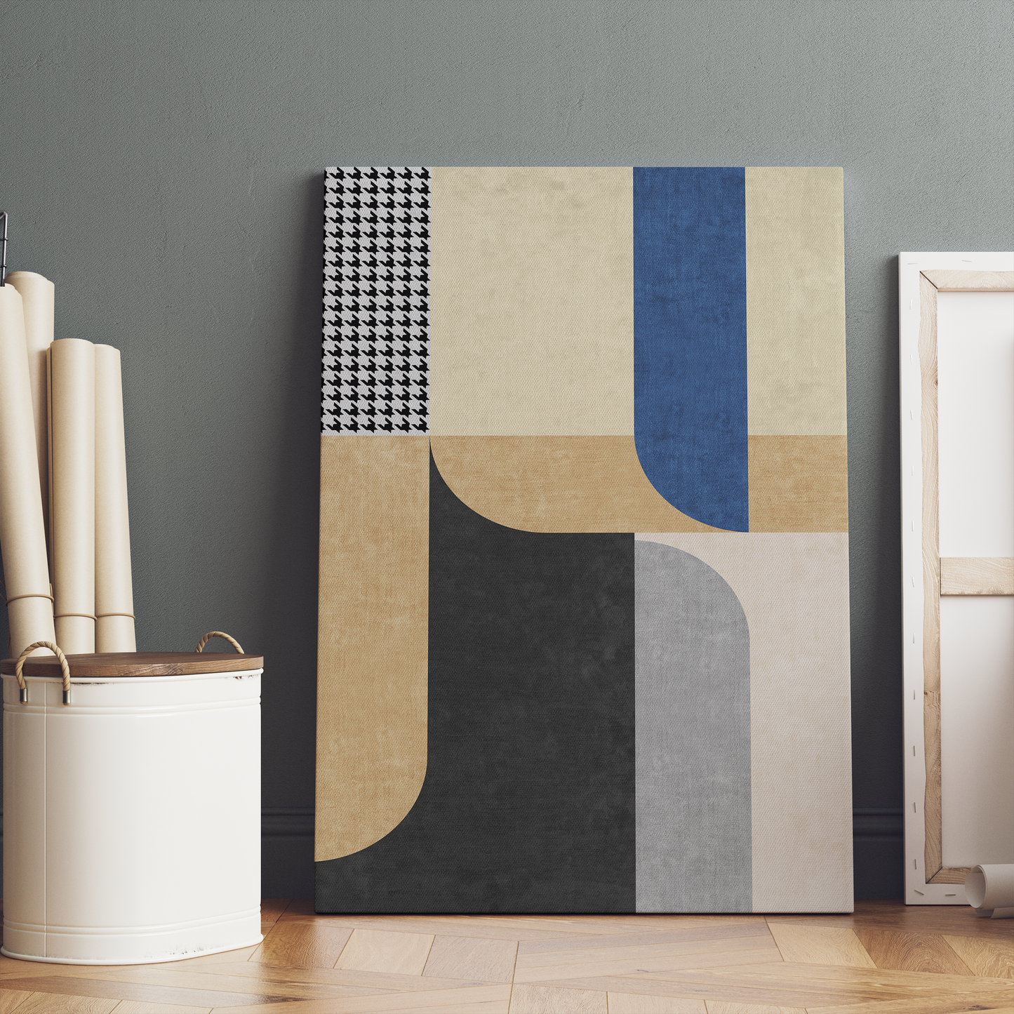 Geometric Classic Bauhaus Canvas Print