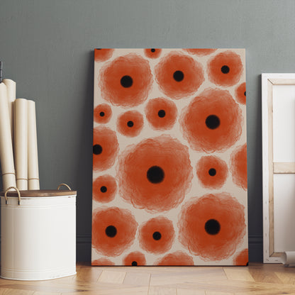 Poppy Flower Floral Canvas Print