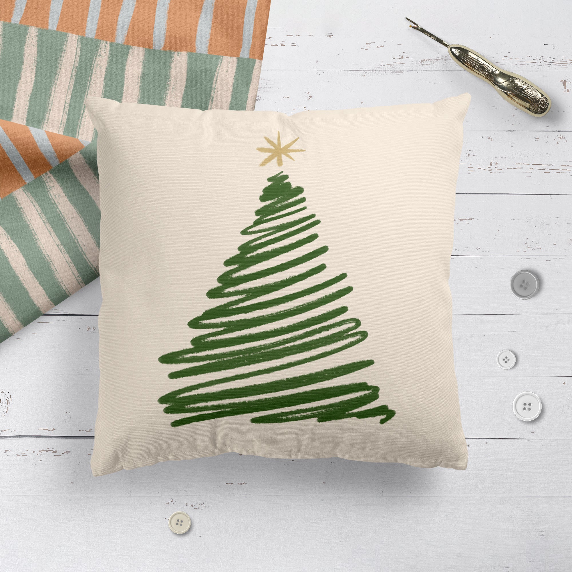 Christmas tree cheap pillow