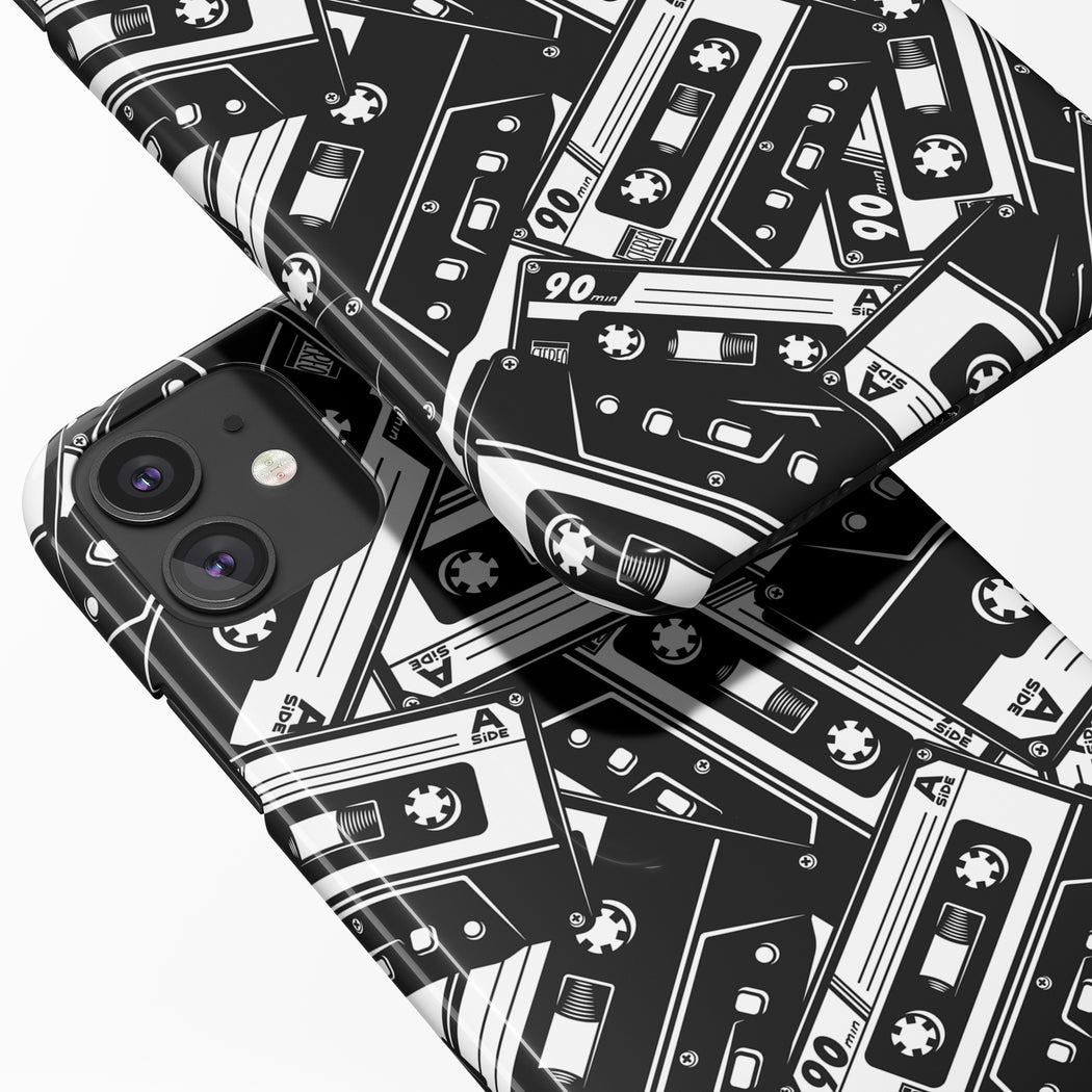 iPhone Case with Retro Cassettes
