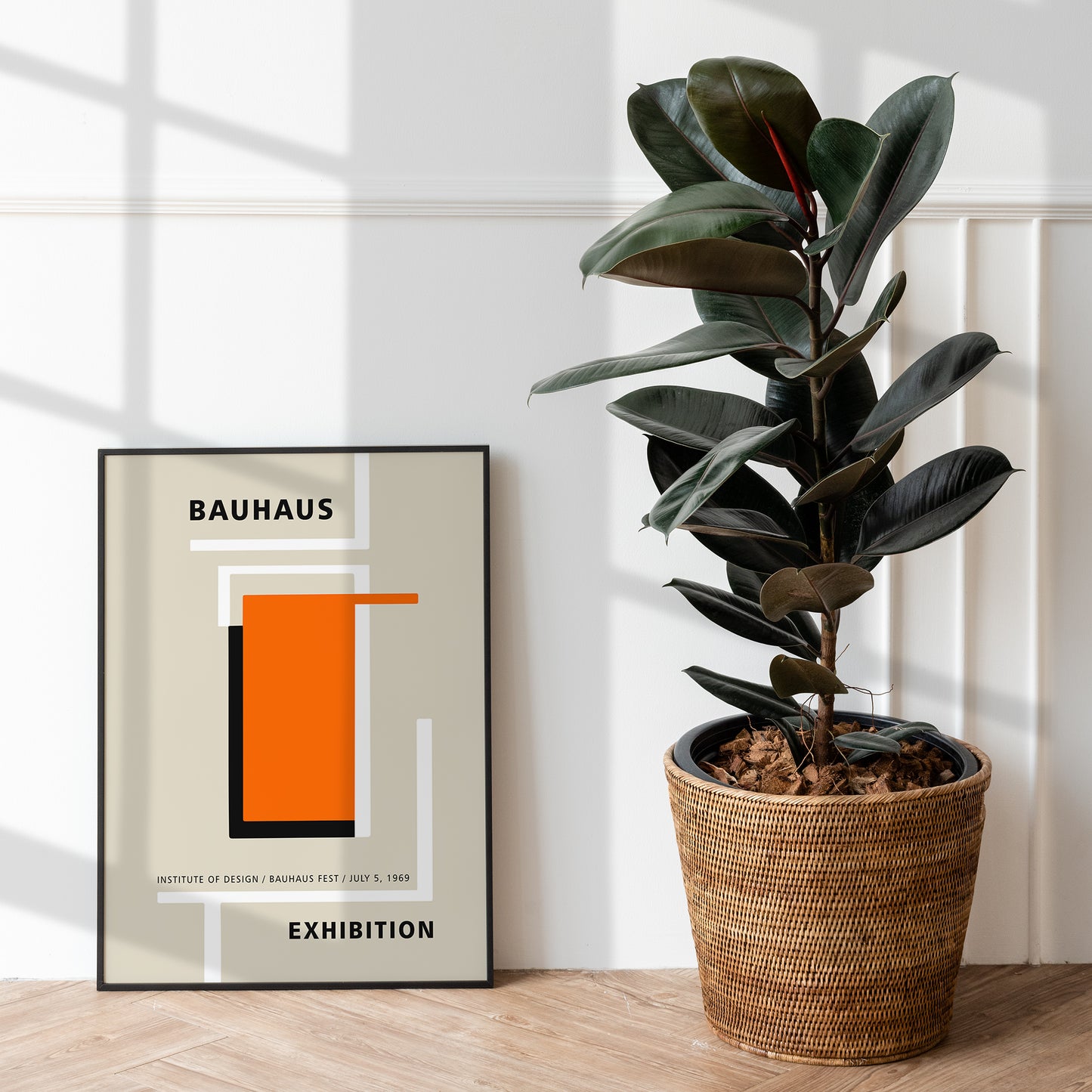 Bauhaus Minimalist Exhibition Poster