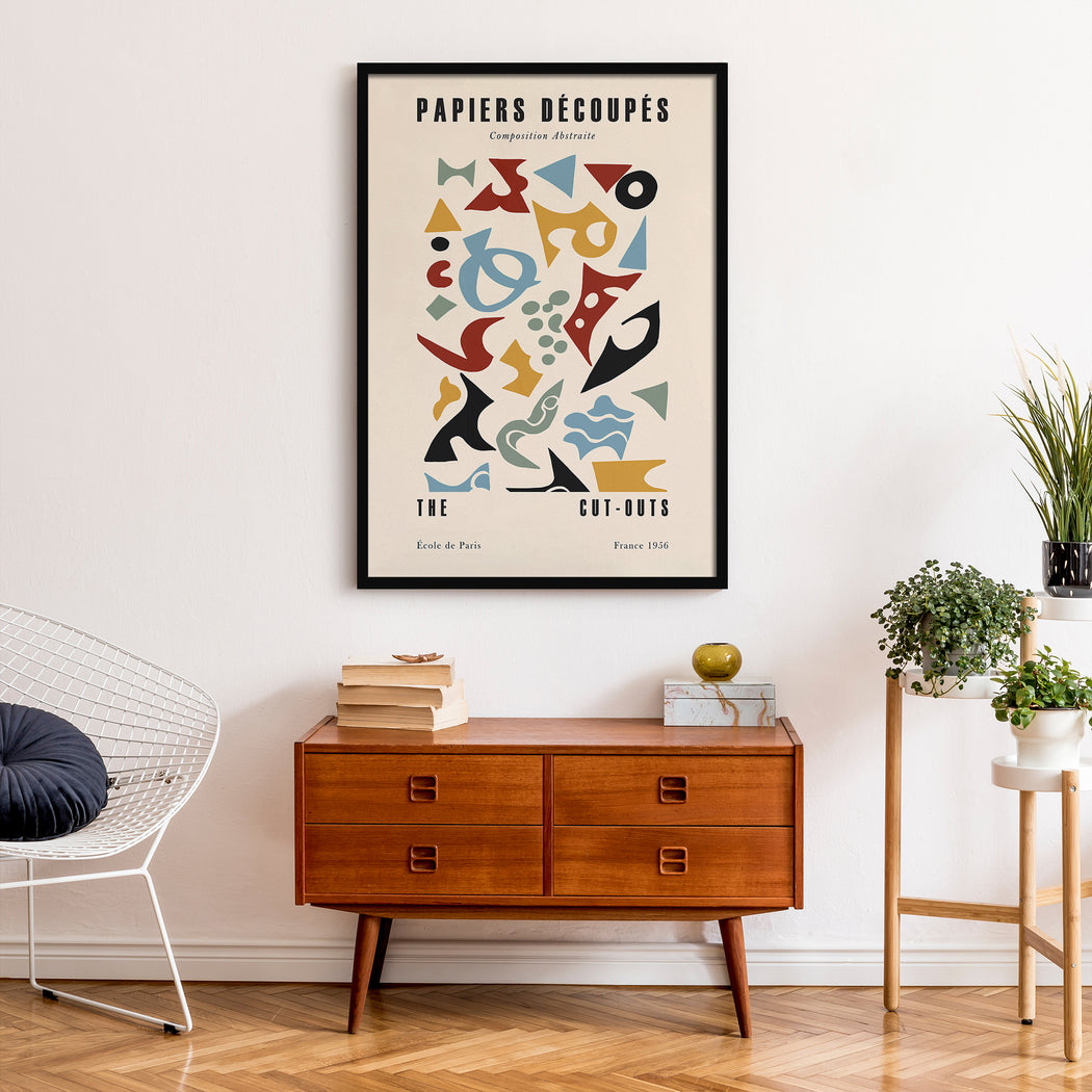 Abstract Forms Retro Poster