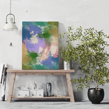 Painted Abstract Colorful Canvas Print