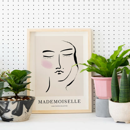 Mademoiselle Portrait Poster