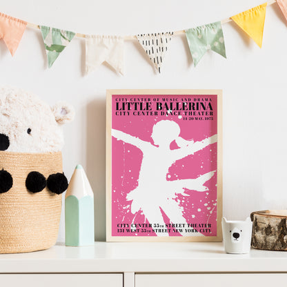 Little Ballerina Pink Poster