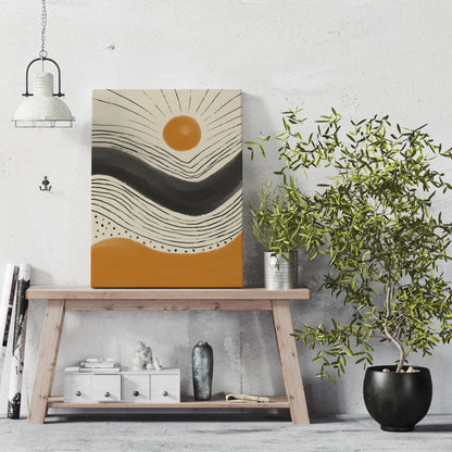 Abstract Sunshine Painting Canvas Print