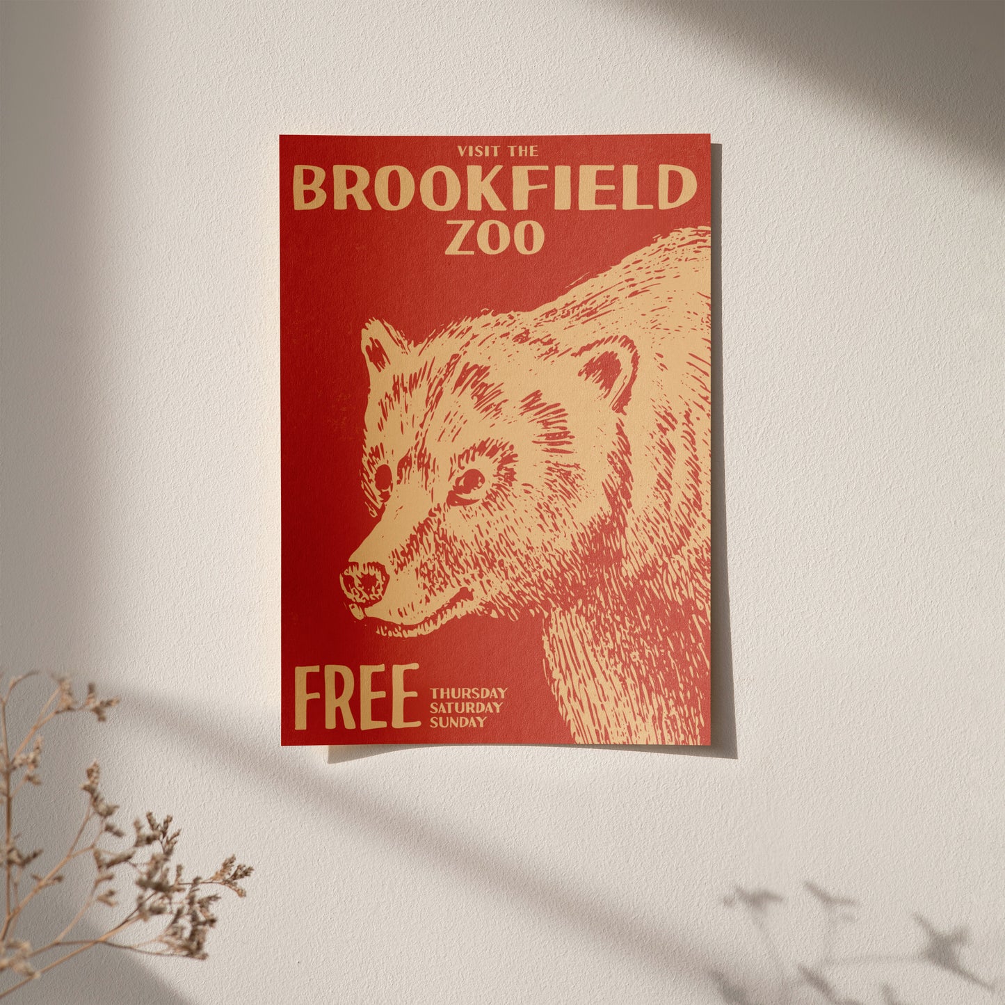 Brookfield Zoo, Chicago Poster