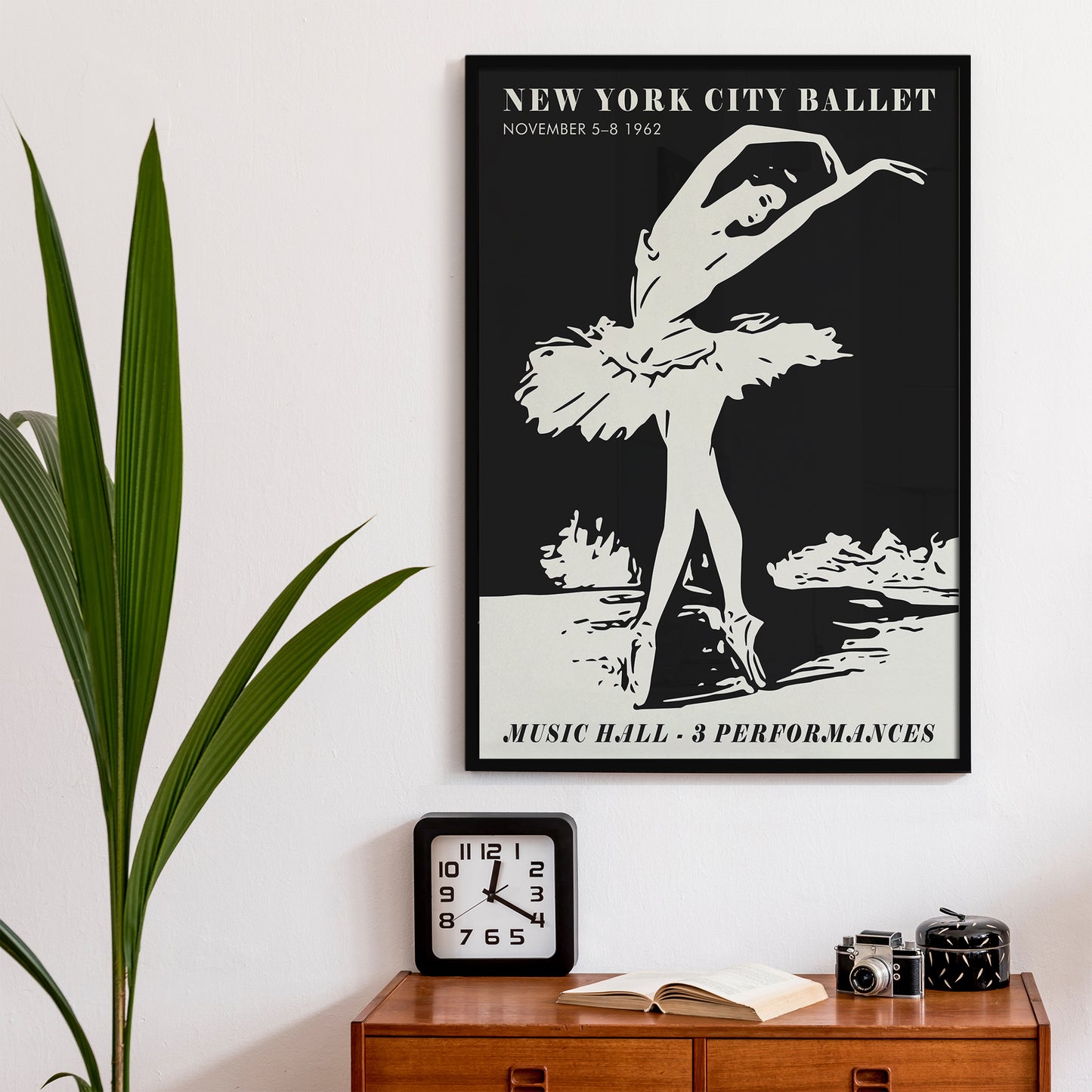 B&W New York City Ballet Poster