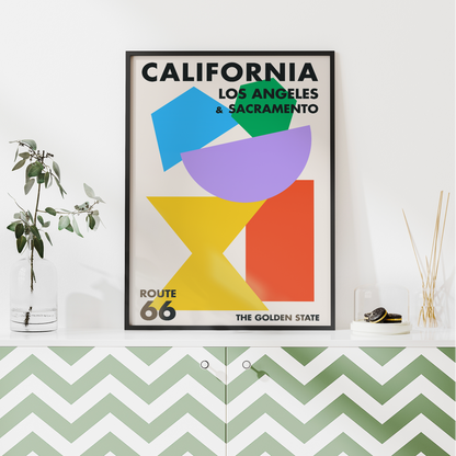 California 66 Route Poster