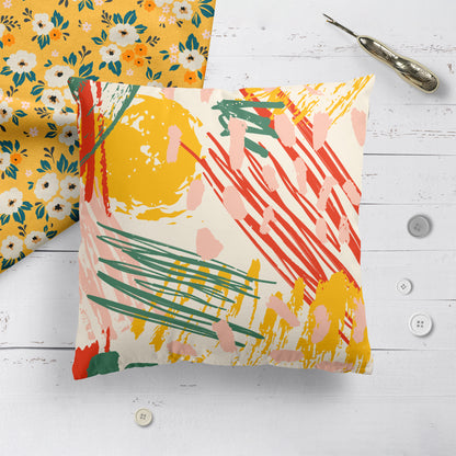 Summer Abstract Pillow