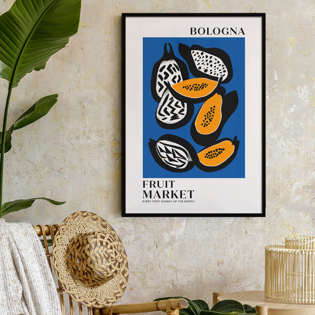 Bologna Fruit Market Poster