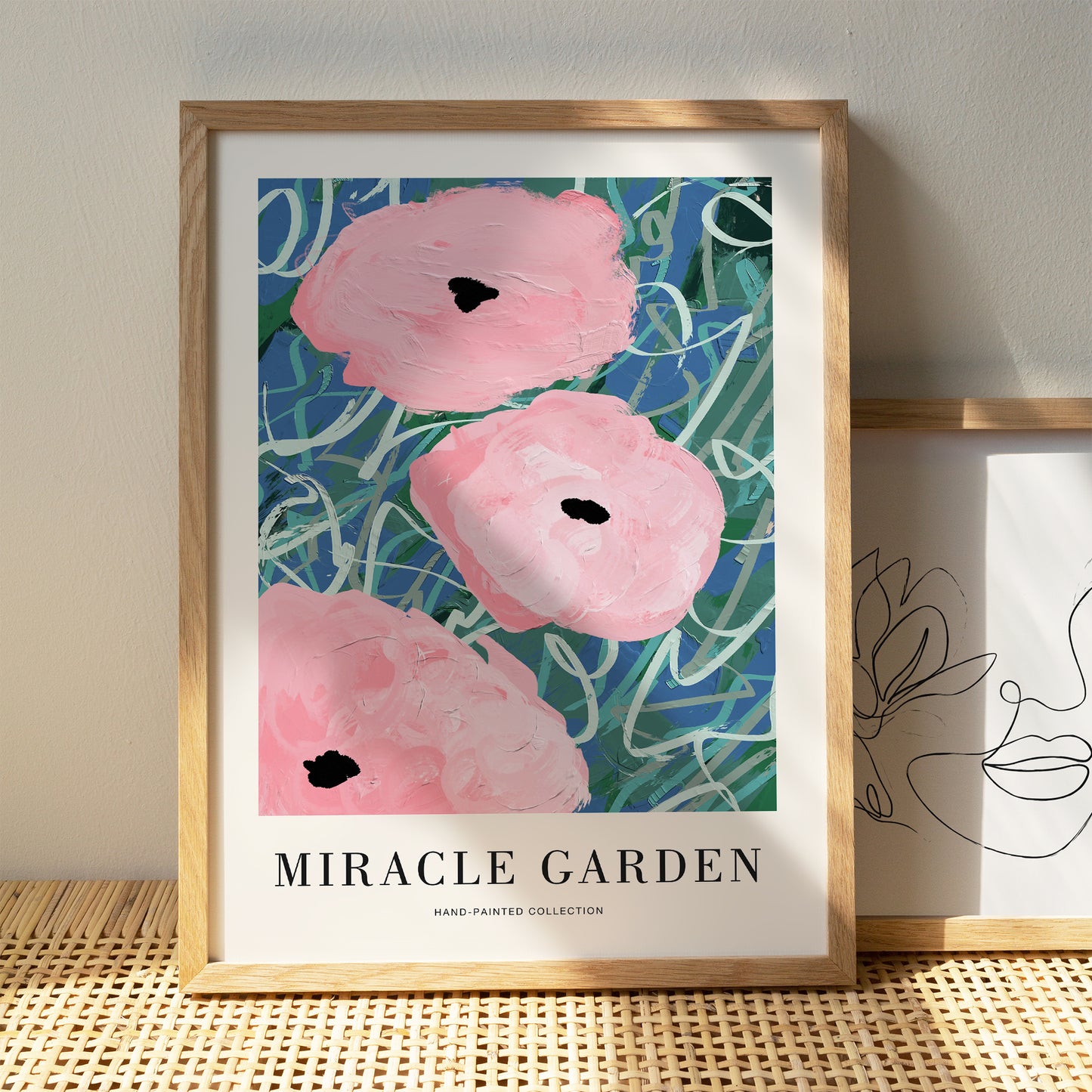 Miracle Garden Acrylic Painted Poster