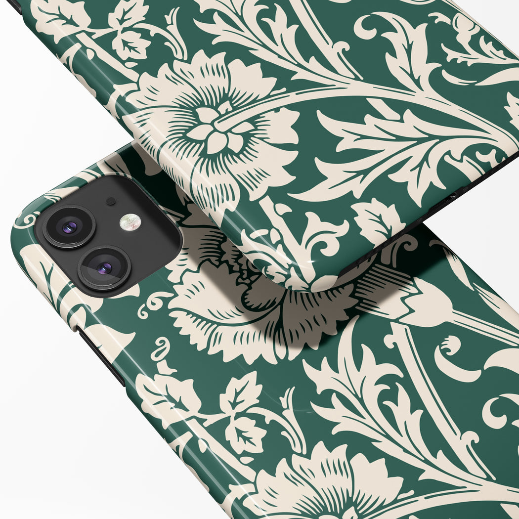 Green Floral iPhone Case