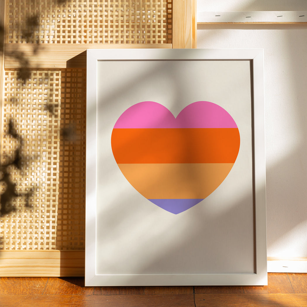 Groovy Heart Poster