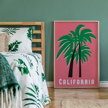 Mid Century Modern California Poster