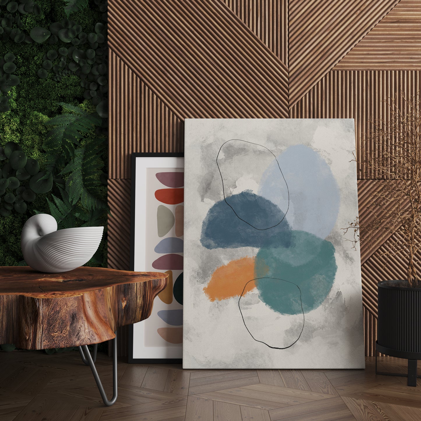 Painted Abstract Canvas Print