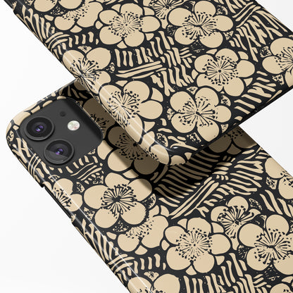 iPhone 12 Case with retro floral print