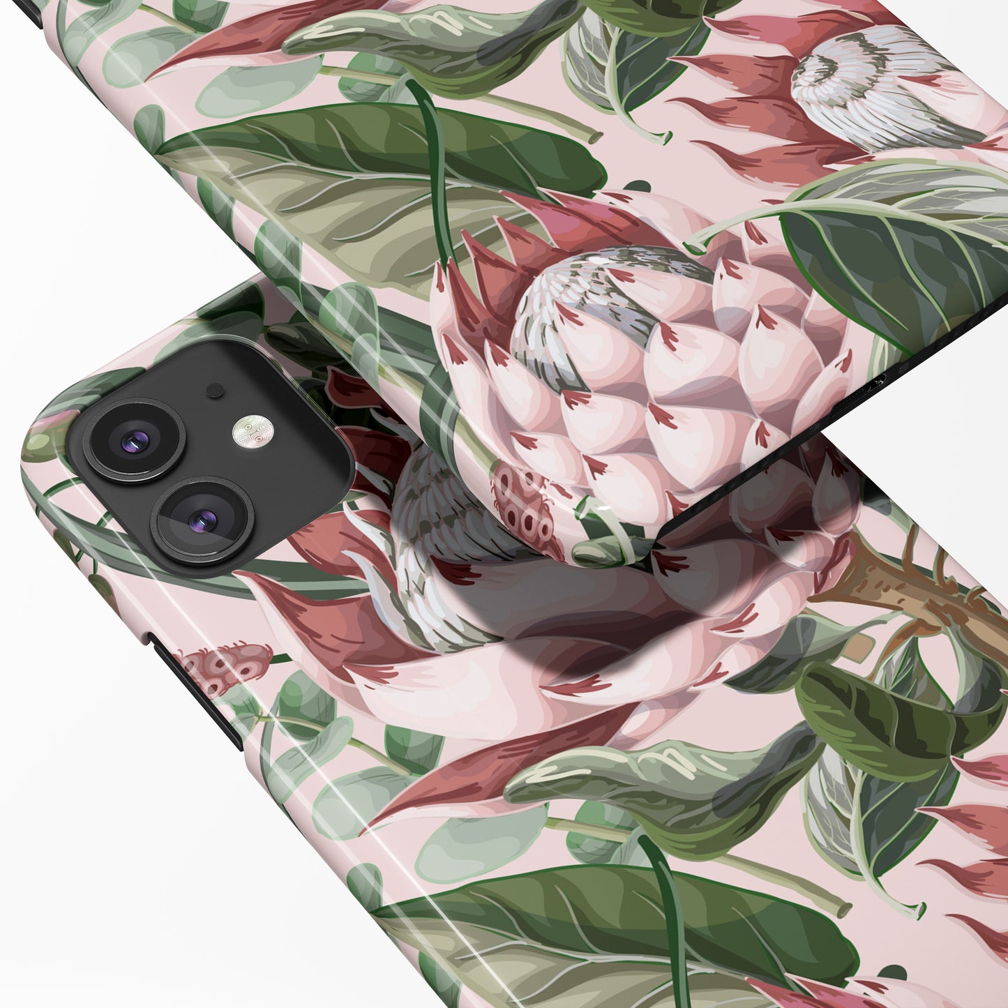 Floral iPhone Case with handdrawn prints