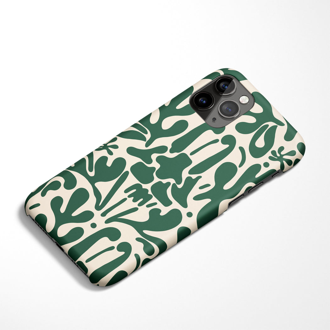 Green Art Deco iPhone Case