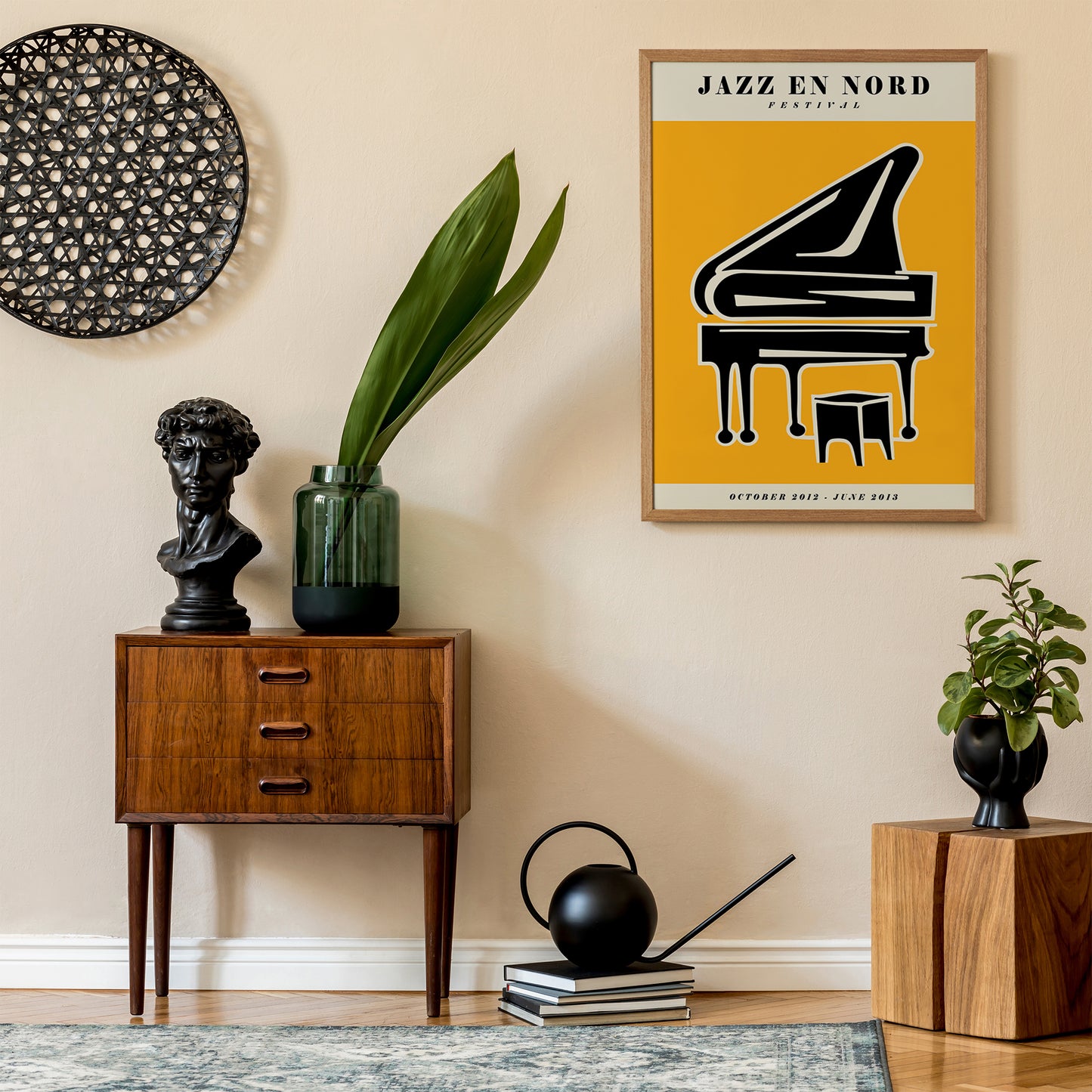 Yellow Piano Jazz En Nord Poster