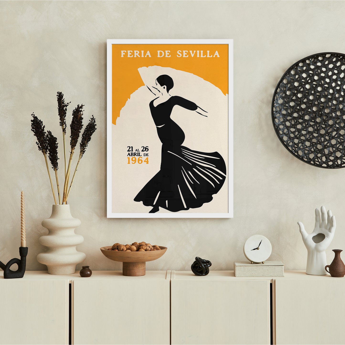Spain Flamenco Vintage Travel Poster