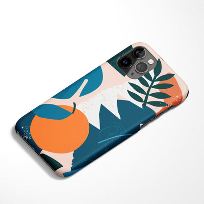 Orange Cutout iPhone Case