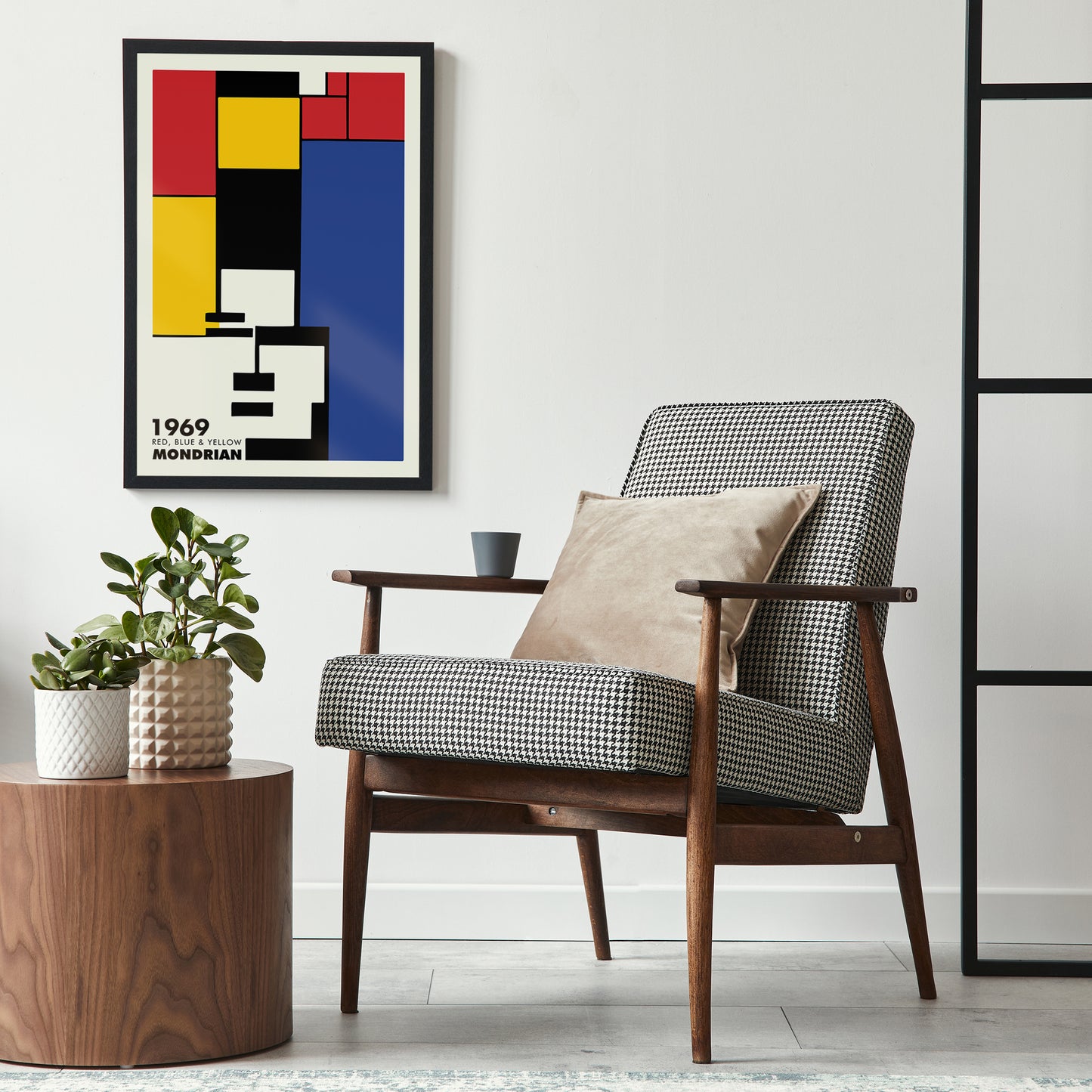 Red, Blue & Yellow Mondrian Poster