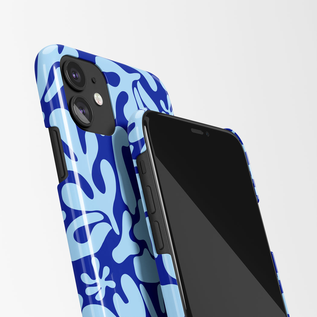 Blue Art Deco iPhone Case
